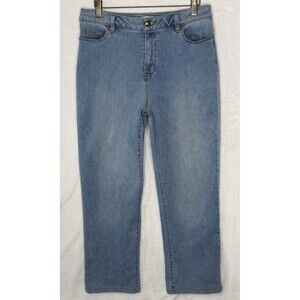 Coldwater Creek Natural Fit High Rise Jeans Size 6 Straight Leg